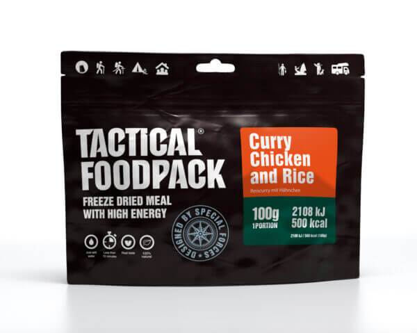Tactical Food Hähnchencurry und Reis, 100 g  