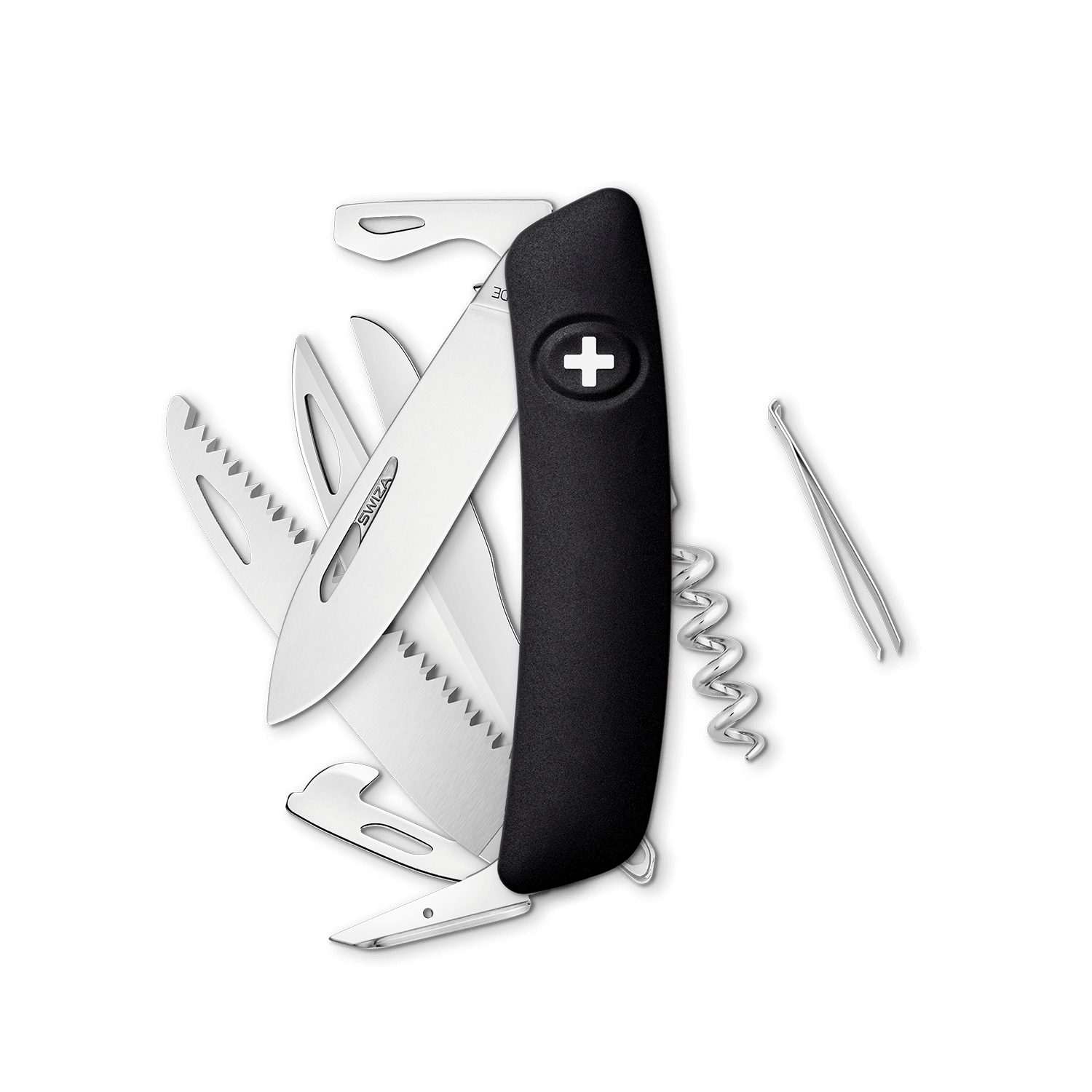 Schweizer Messer D09R, schwarz