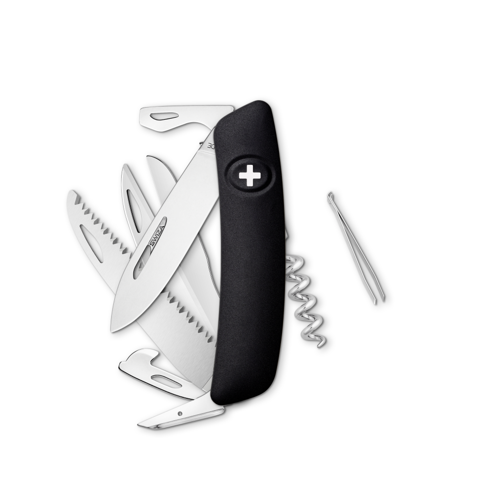 Schweizer Messer D09, schwarz